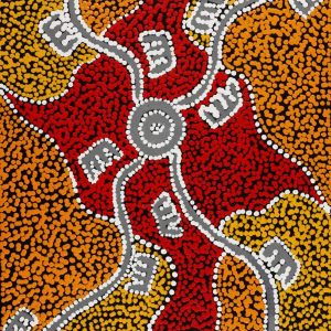 Wardapi Jukurrpa (Goanna Dreaming) - Yarripilangu by Sebastian Japanangka Williams
