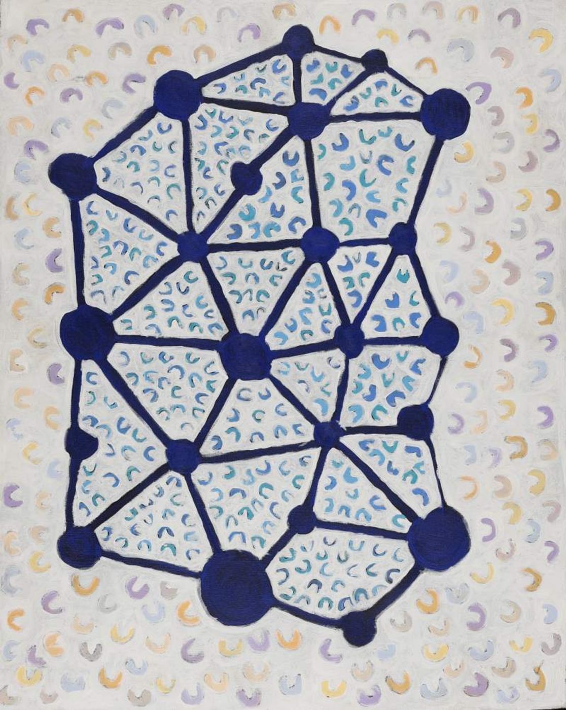 Ngapa Jukurrpa (Water Dreaming) - Puyurru by Bess Napanangka Poulson