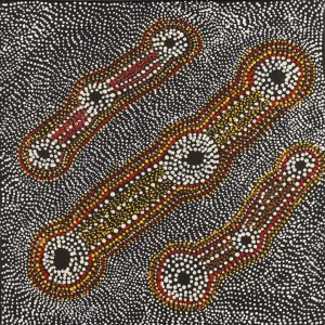 Mina Mina Jukurrpa - Mina Mina Dreaming by Julie Nangala Robertson by Julie Nangala Robertson