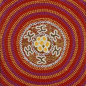Ngatijirri Jukurrpa (Budgerigar Dreaming) by Wendy Napaljarri Kitson