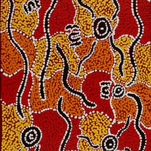 Wardapi Jukurrpa (Goanna Dreaming) - Yarripilangu by Sebastian Japanangka Williams