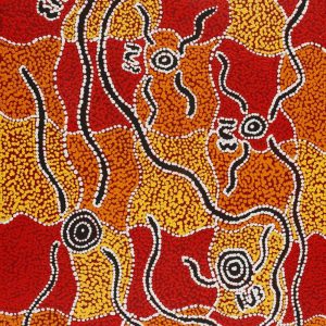 Wardapi Jukurrpa (Goanna Dreaming) - Yarripilangu by Sebastian Japanangka Williams