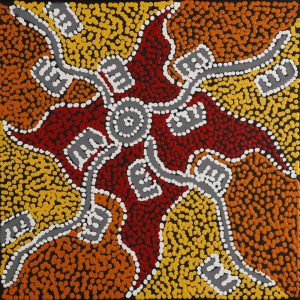 Wardapi Jukurrpa (Goanna Dreaming) - Yarripilangu by Sebastian Japanangka Williams